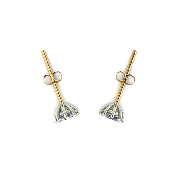 0.50ct (2x 4.0mm) Round Moissanite Set Earrings