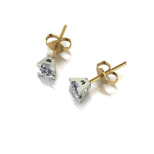 0.50ct (2x 3.5mm) NEW Square Moissanite Set Earrings