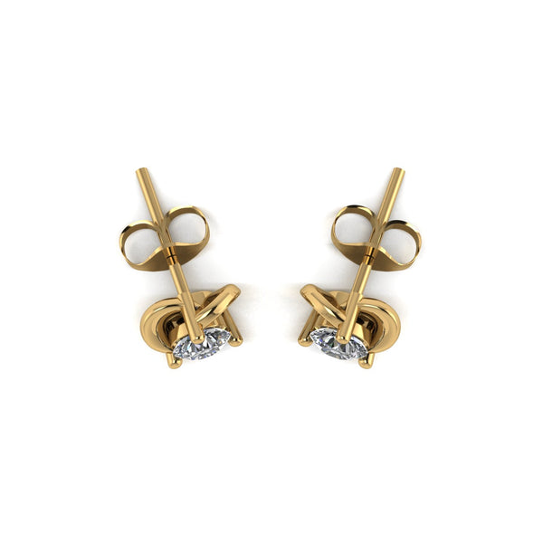 0.50ct (2x 4.0mm) NEW Round Moissanite Set Earrings