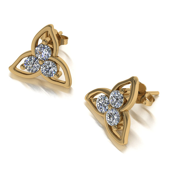 0.66ct (6x 3.0mm) NEW Round Moissanite Set Earrings