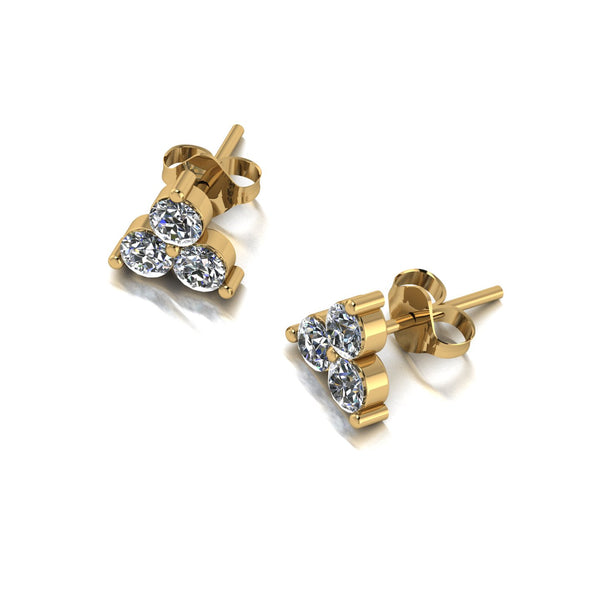 0.66ct (6x 3.0mm) Round Moissanite Set Earrings