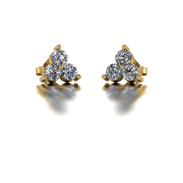 0.66ct (6x 3.0mm) Round Moissanite Set Earrings