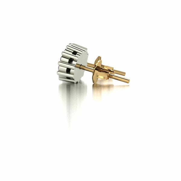 0.50ct (2x 3.0mm & 20x 1.5mm) NEW Round Moissanite Set Earrings