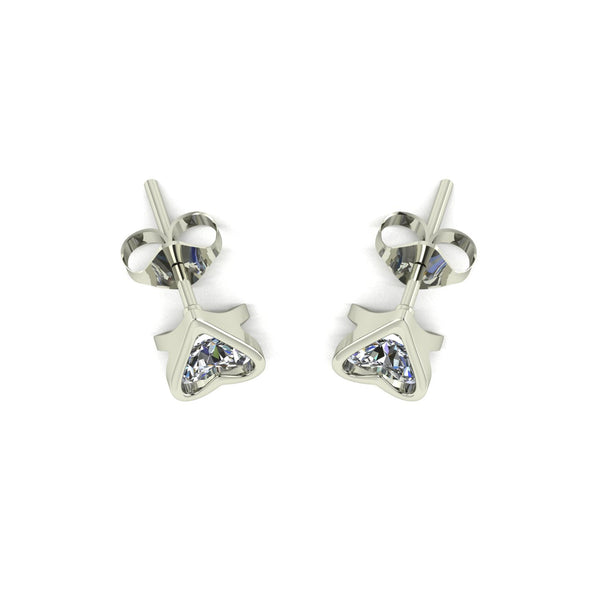 1.00ct (2x 5.0mm) NEW Round Moissanite Set Earrings