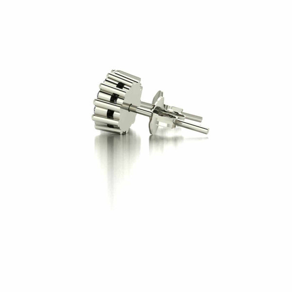 0.50ct (2x 3.0mm & 20x 1.5mm) Round Moissanite Set Earrings