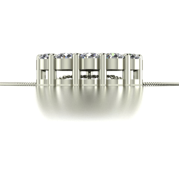 0.80ct (16x 2.3mm) NEW Round Moissanite Set Pendant