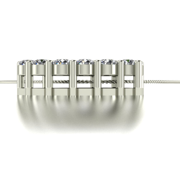 0.80ct (16x 2.3mm) NEW Round Moissanite Set Pendant