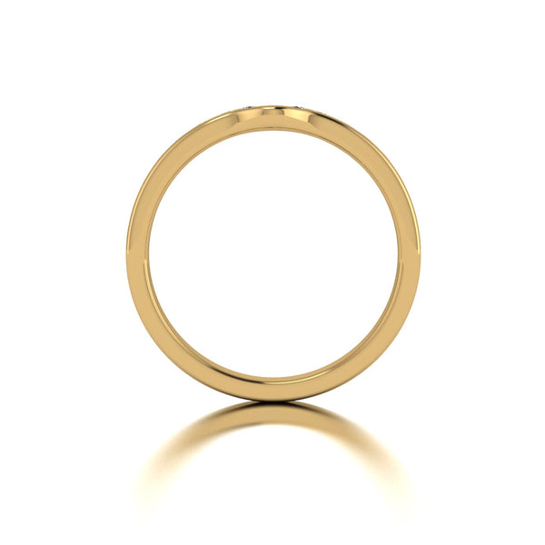 0.15ct (15x 1.3mm) Round Moissanite Set Eternity Ring