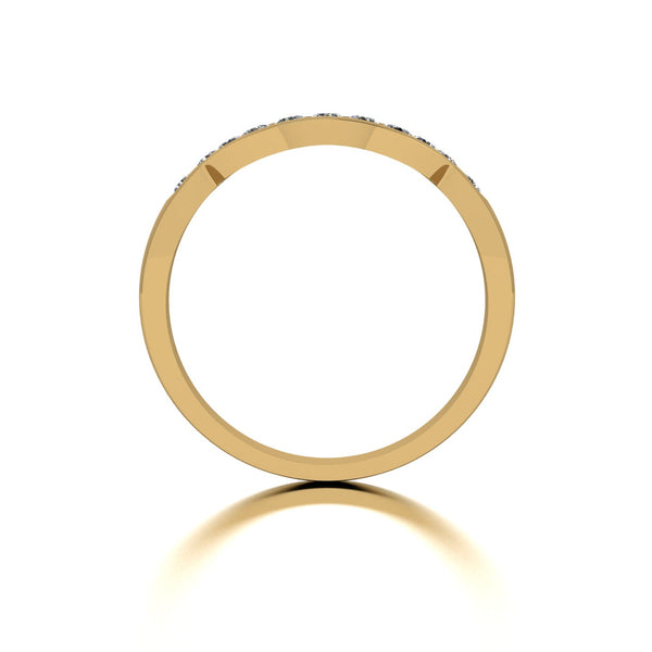 0.33ct (11x 1.9mm) NEW Round Moissanite Set Eternity Ring