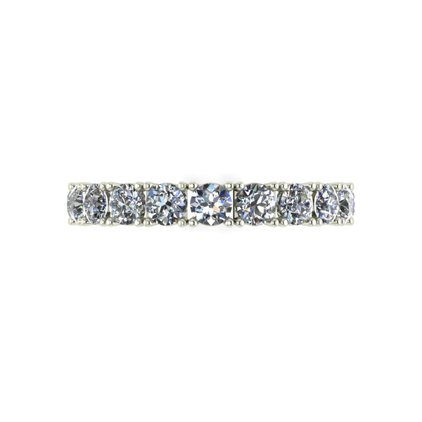 2.00ct (20x 3.0mm) NEW Round Moissanite Set Full Eternity Ring