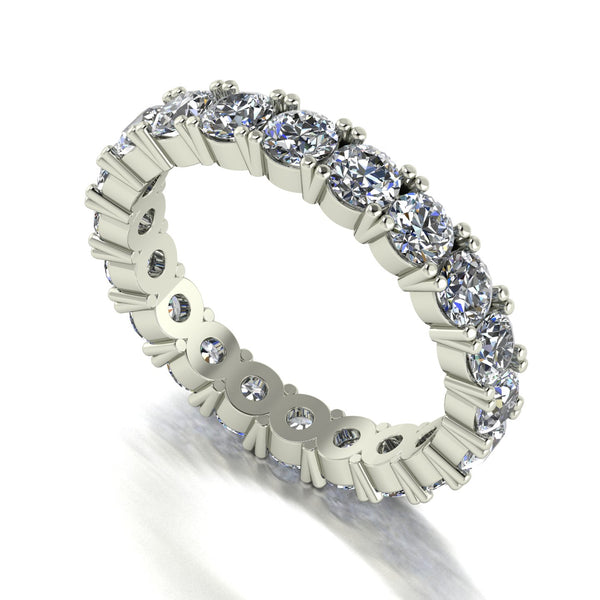 3.20ct (20x 3.5mm) NEW Round Moissanite Set Full Eternity Ring