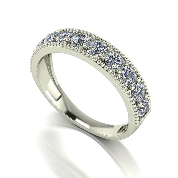 1.00ct (10x 3.0mm) Round Moissanite Set Eternity Ring