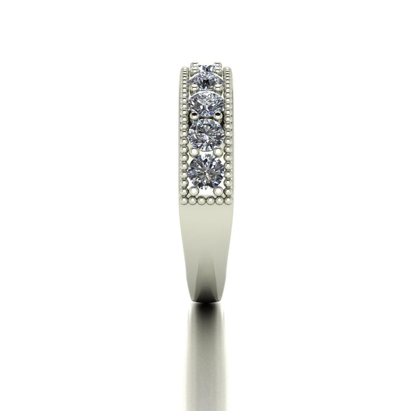 1.00ct (10x 3.0mm) Round Moissanite Set Eternity Ring