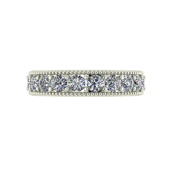 1.00ct (10x 3.0mm) Round Moissanite Set Eternity Ring