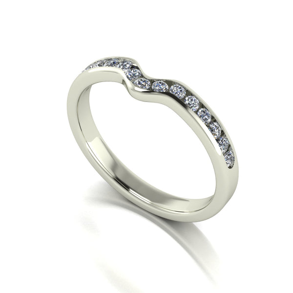 0.15ct (15x 1.3mm) Round Moissanite Set Eternity Ring