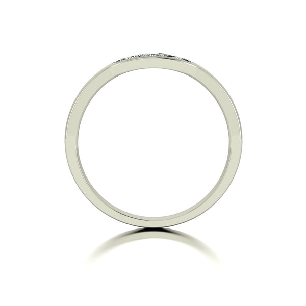 0.15ct (5x 1.9mm) NEW Round Moissanite Set Eternity Ring