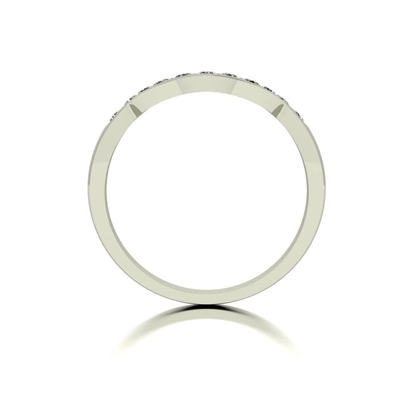 0.33ct (11x 1.9mm) Round Moissanite Set Eternity Ring