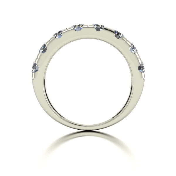 2.00ct (8x 4.0mm) NEW Round Moissanite Set Eternity Ring