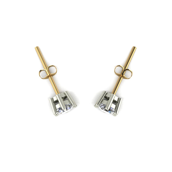 0.50ct (2x 4.0mm) Round Moissanite Set Earrings