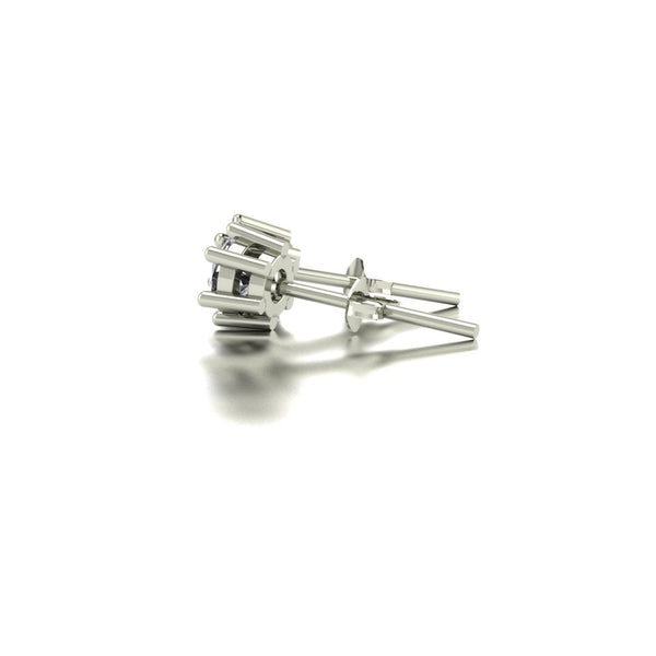 0.50ct (2x 4.0mm) Round Moissanite Set Earrings