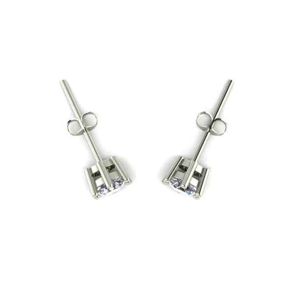0.50ct (2x 4.0mm) Round Moissanite Set Earrings