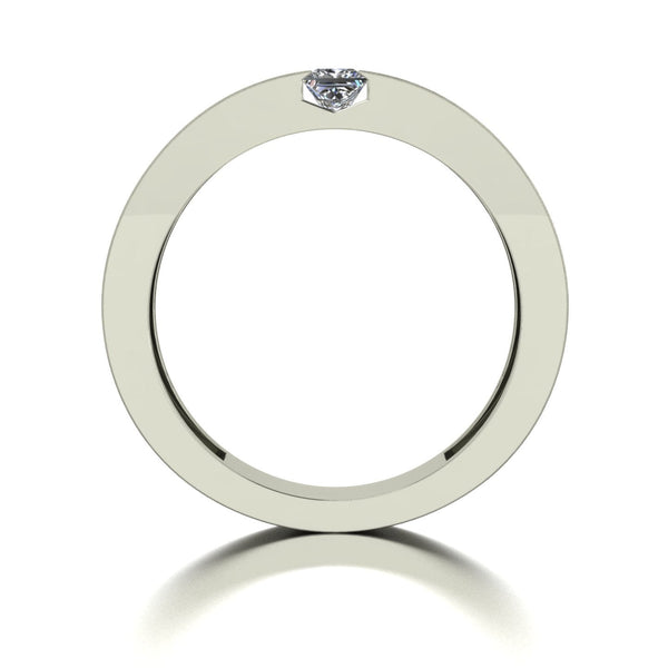 0.50ct (2x 3.5mm) Square Moissanite Set Men's Ring