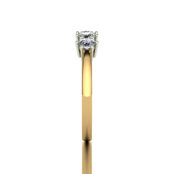 0.75ct (5x 3.25mm) Round Moissanite Set Eternity Ring