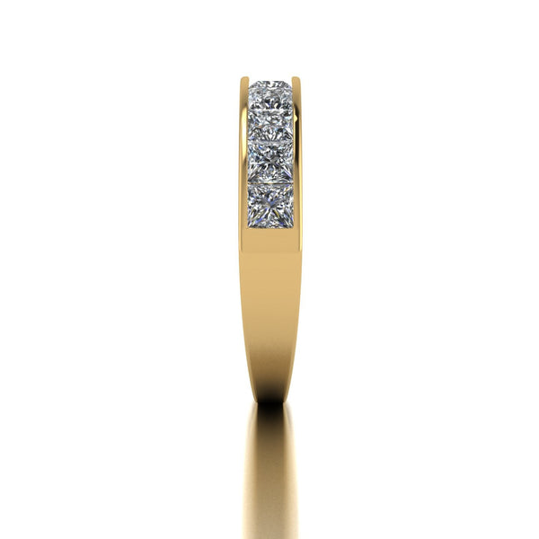 1.80ct (10x 3.0mm) Square Moissanite Set Eternity Ring