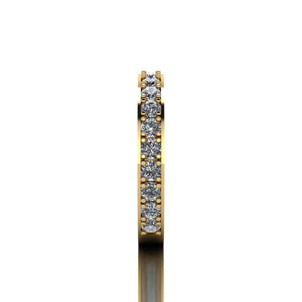 1.00ct (20x 2.3mm) Round Moissanite Set Eternity Ring