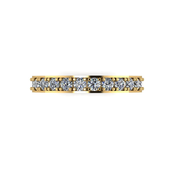 1.00ct (20x 2.3mm) Round Moissanite Set Eternity Ring