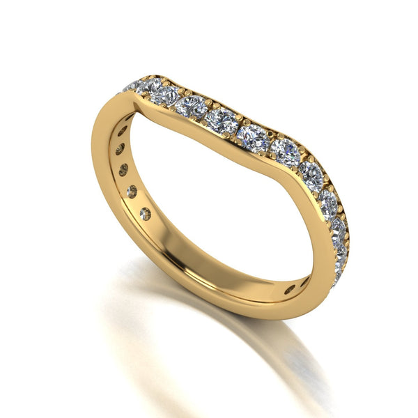 1.00ct (20x 2.3mm) Round Moissanite Set Eternity Ring