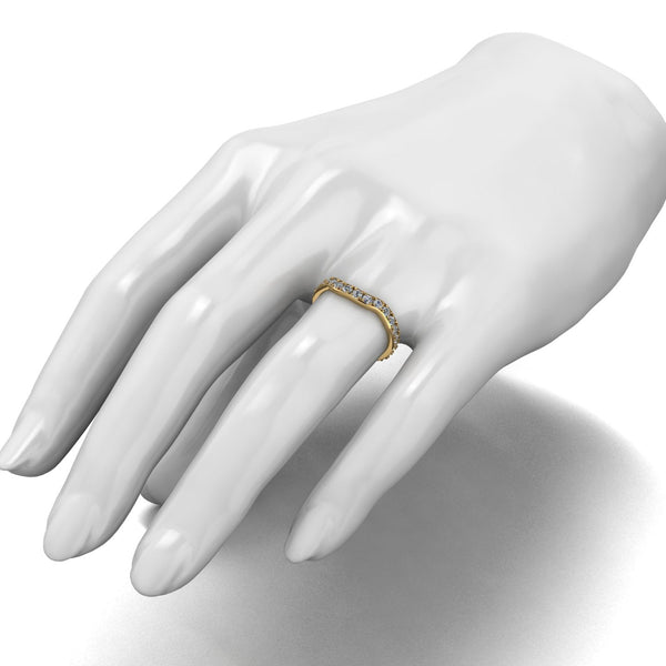 1.00ct (20x 2.3mm) Round Moissanite Set Eternity Ring