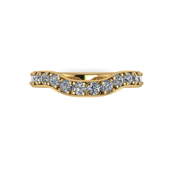 1.00ct (20x 2.3mm) Round Moissanite Set Eternity Ring