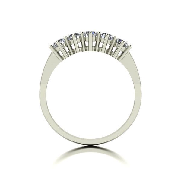 0.75ct (5x 3.25mm) Round Moissanite Set Eternity Ring