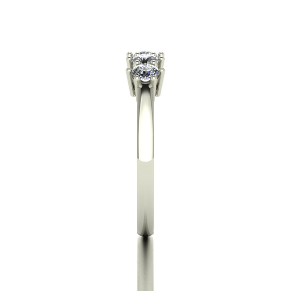 0.75ct (5x 3.25mm) Round Moissanite Set Eternity Ring
