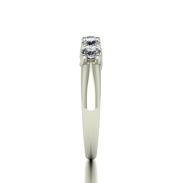 1.00ct (5x 3.5mm) Round Moissanite Set Eternity Ring