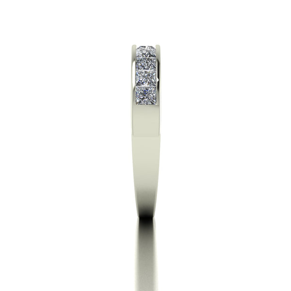 1.00ct (10x 2.5mm) Square Moissanite Set Eternity Ring