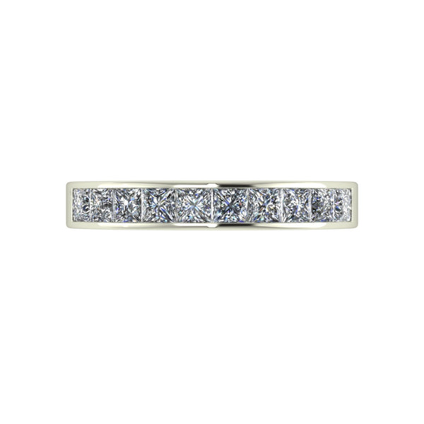 1.00ct (10x 2.5mm) Square Moissanite Set Eternity Ring