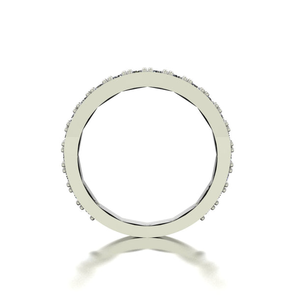 1.00ct (20x 2.3mm) Round Moissanite Set Eternity Ring