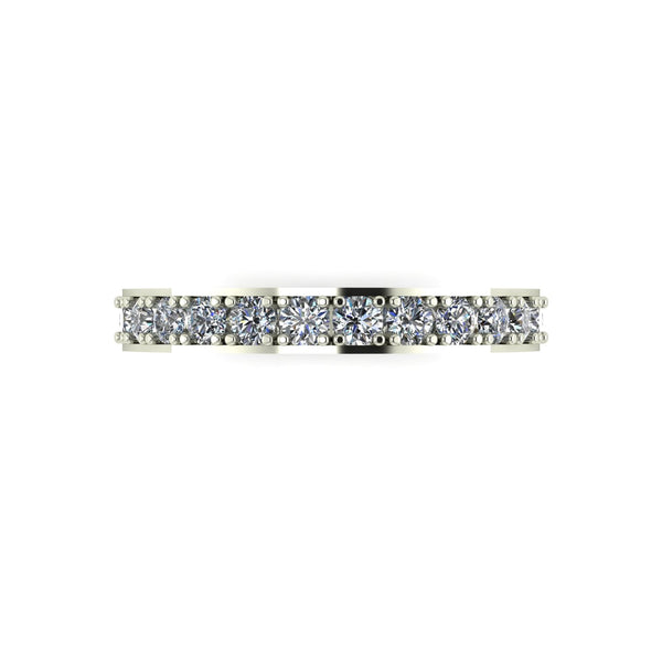 1.00ct (20x 2.3mm) Round Moissanite Set Eternity Ring