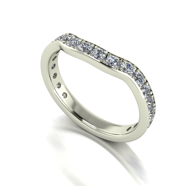 1.00ct (20x 2.3mm) Round Moissanite Set Eternity Ring