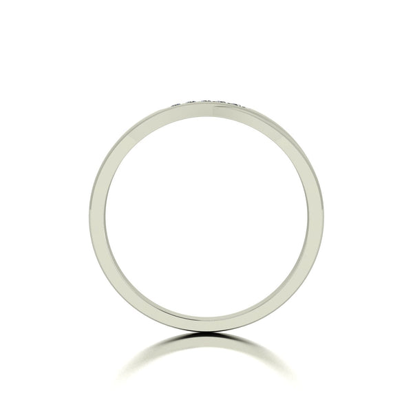 0.05ct (5x 1.3mm) Round Moissanite Set Eternity Ring
