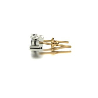 0.50ct (2x 4.0mm) Round Moissanite Set Earrings