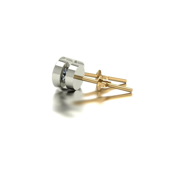 0.50ct (2x 4.0mm) Round Moissanite Set Earrings