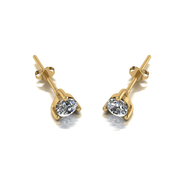 0.50ct (2x 4.0mm) Round Moissanite Set Earrings