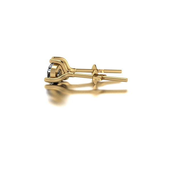 0.50ct (2x 4.0mm) Round Moissanite Set Earrings