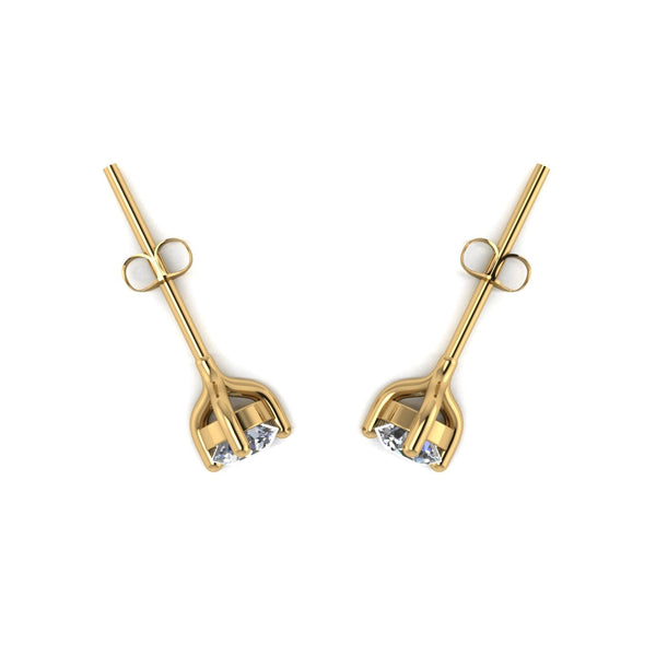 0.50ct (2x 4.0mm) Round Moissanite Set Earrings