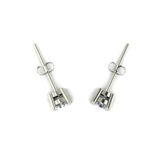 0.50ct (2x 4.0mm) Round Moissanite Set Earrings