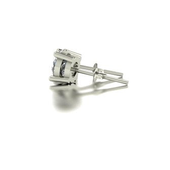 1.50ct (2x 6.0mm) Round Moissanite Set Earrings