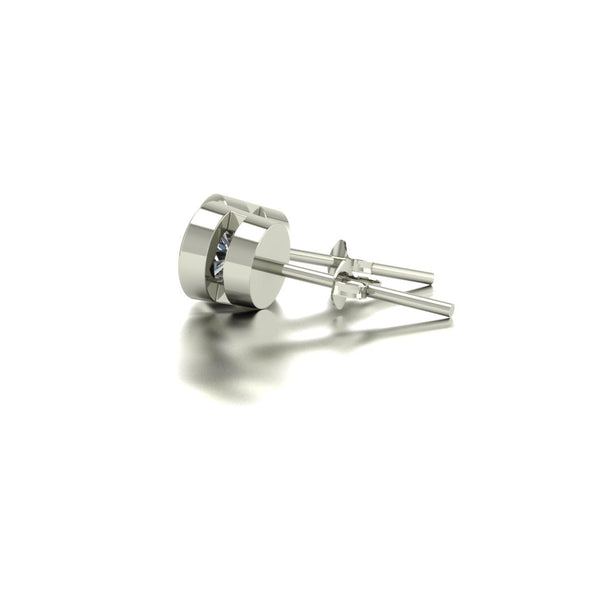 0.50ct (2x 4.0mm) Round Moissanite Set Earrings